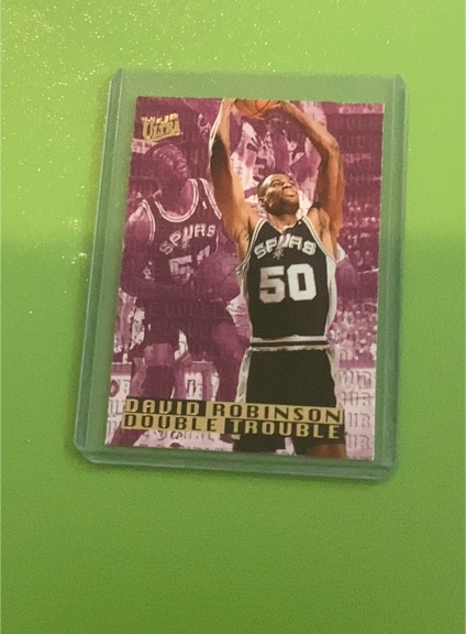 1995-96 Fleer Ultra Double Trouble #9 David Robinson — front