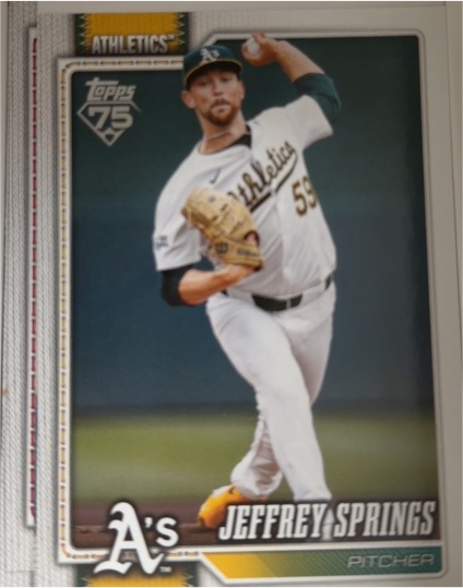 2026 Topps Series 1 #87 Jeffrey Springs — front
