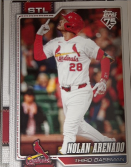 2026 Topps Series 1 75th Anniversary #193 Nolan Arenado — front