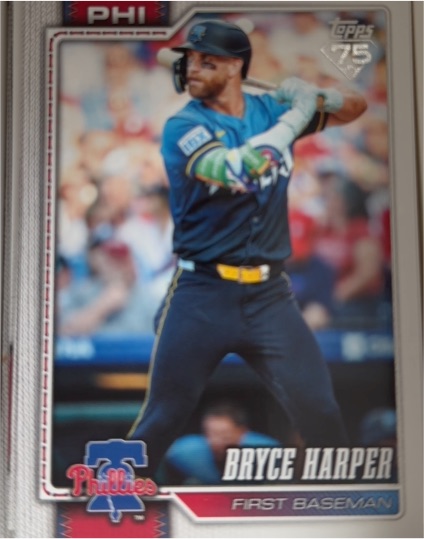 2026 Topps Series 1 #250 Bryce Harper — front