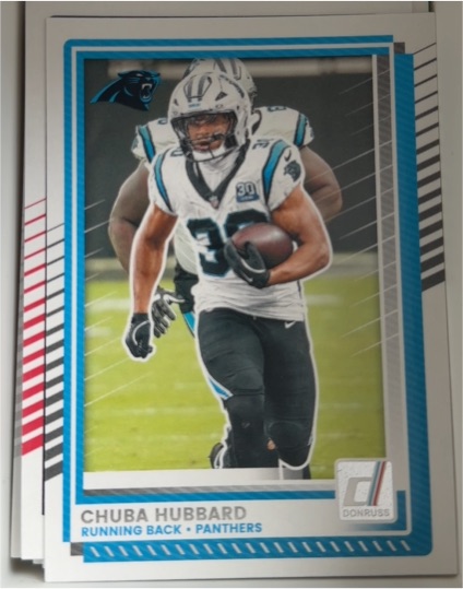2025 Donruss #79 Chuba Hubbard — front