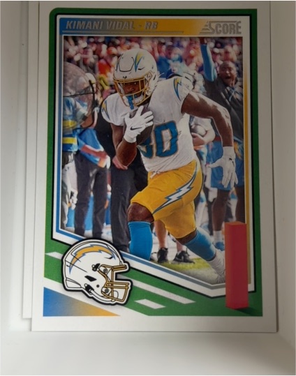2025 Panini Score #34 Kimani Vidal — front