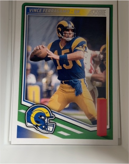 2025 Panini Score #126 Vince Ferragamo — front