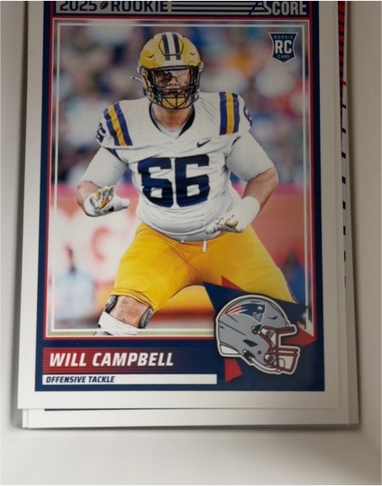 2025 Score #25 Will Campbell — front