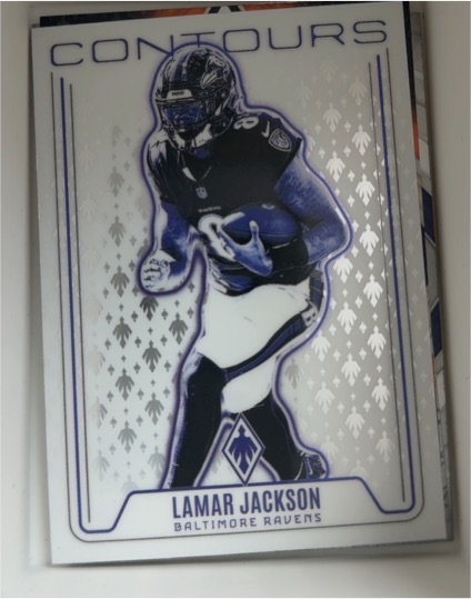 2024 Panini Phoenix #CON-LJN Lamar Jackson Contours — front