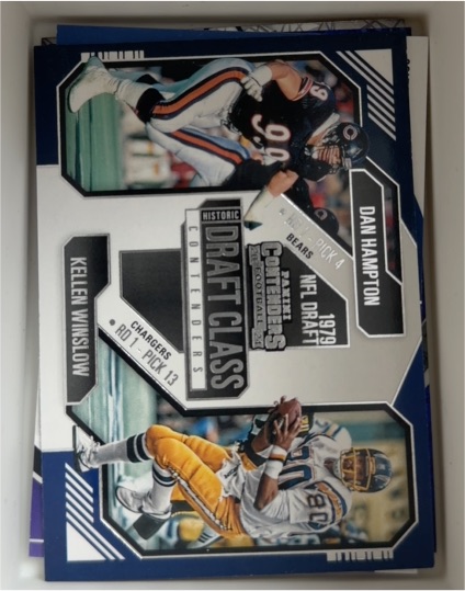 2024 Panini Contenders #3 Dan Hampton / Kellen Winslow Historic Draft Class — front