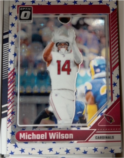 2024 Panini Donruss Optic #3 Michael Wilson Stars Prizm — front