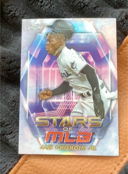 2023 Topps Chrome Stars of MLB #SMLBC-10 Jazz Chisholm Jr. — front