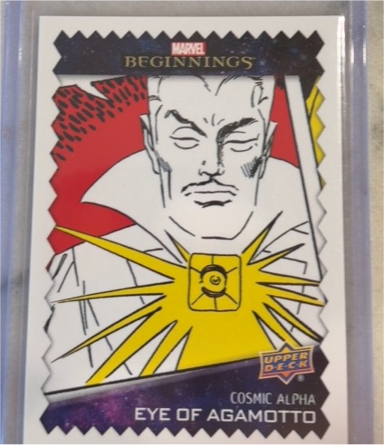 2022 Upper Deck Marvel Beginnings Vol. 2 Series 1 #CA3 Doctor Strange Eye of Agamotto Cosmic Alpha — front
