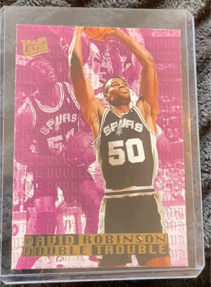 1995-96 Fleer Ultra Double Trouble #9 David Robinson — front