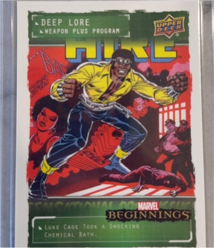 2022 Upper Deck Marvel Beginnings Deep Lore #DLWP7 Luke Cage — front