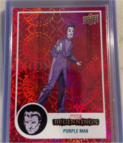2022 Upper Deck Marvel Beginnings Vol. 2 Series 1 #27 Purple Man — front
