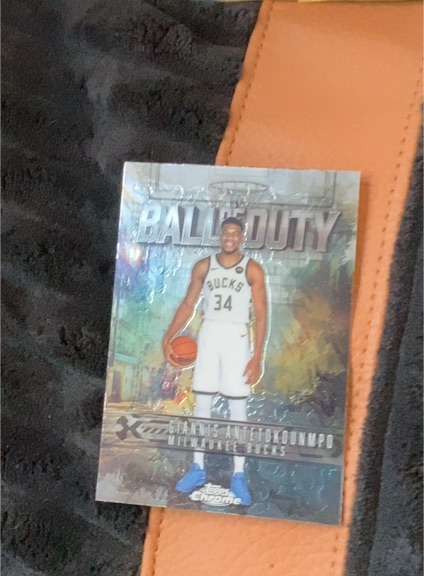 2025-26 Topps Chrome Ball of Duty #BD-4 Giannis Antetokounmpo — front