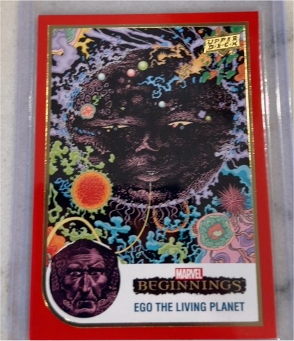 2022 UD Marvel Beginnings #36 Ego the Living Planet — front