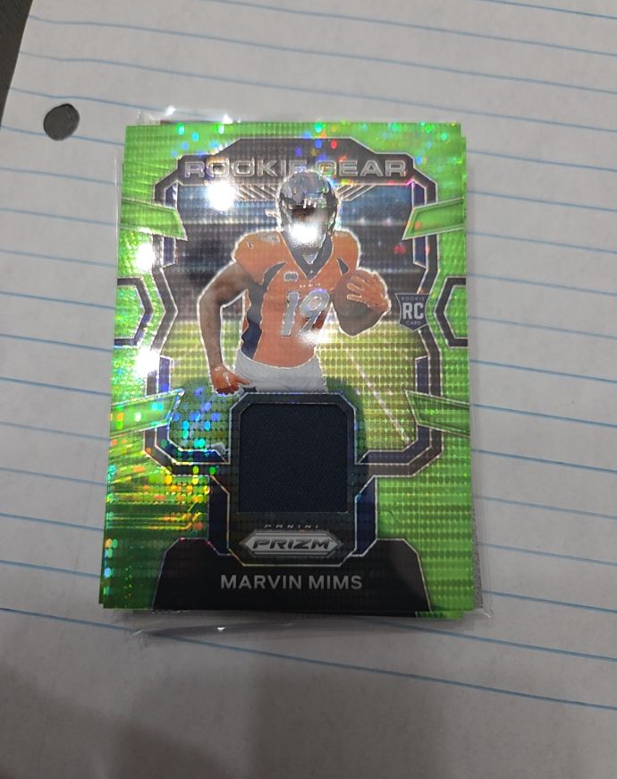 2023 Panini Prizm Rookie Gear #RG-MMS Marvin Mims — front