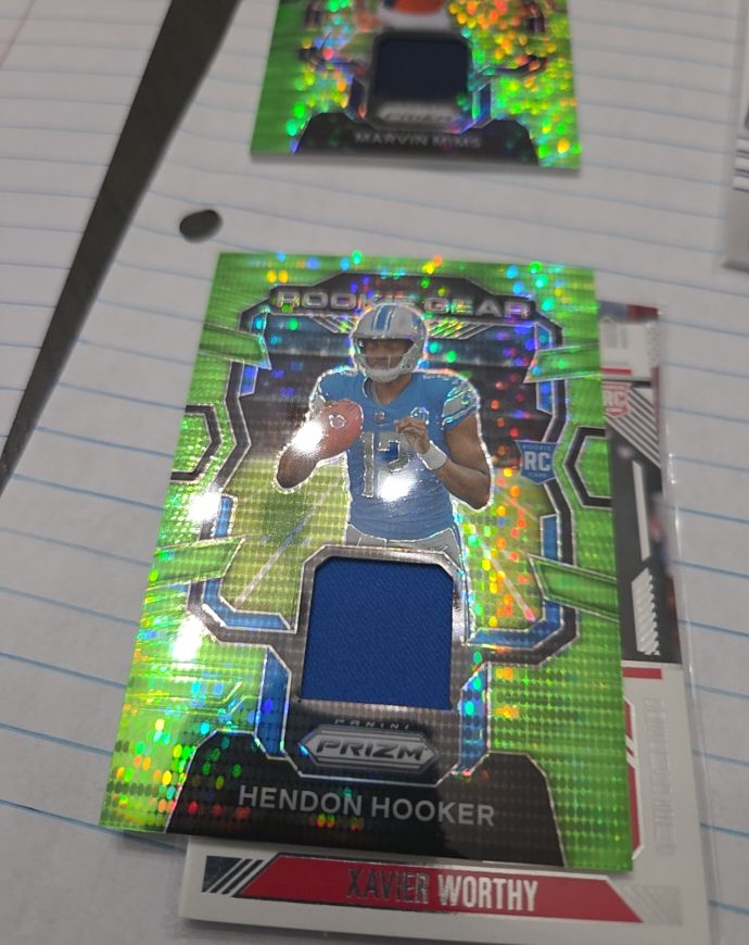 2023 Panini Prizm Rookie Gear #RG-HH Hendon Hooker — front