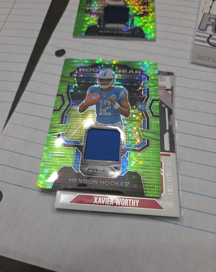 2023 Panini Prizm Rookie Gear #RG-HH Hendon Hooker — front