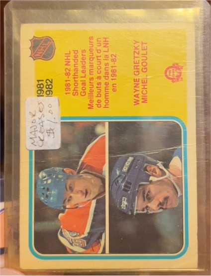1982-83 O-Pee-Chee #237 Wayne Gretzky / Michel Goulet — front