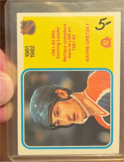 1981-82 O-Pee-Chee #243 Wayne Gretzky NHL Scoring Leader — front