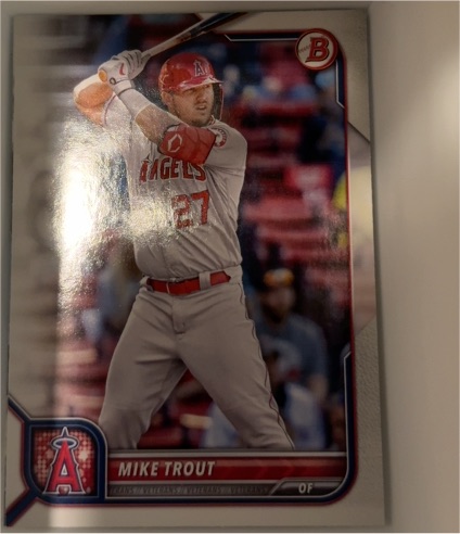 2022 Bowman #32 Mike Trout — front