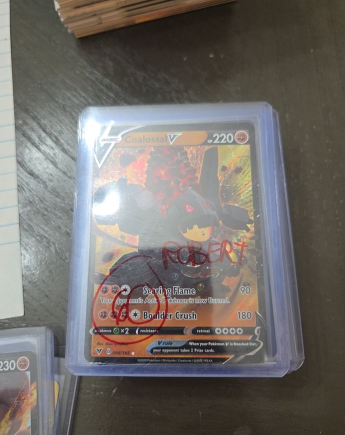 2020 Pokémon TCG Vivid Voltage #098 Coalossal V — front