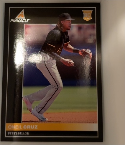 2022 Panini Chronicles Pinnacle #2 Oneil Cruz Rookie Card — front