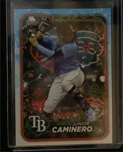 2024 Topps Holiday #H25 Junior Caminero — front