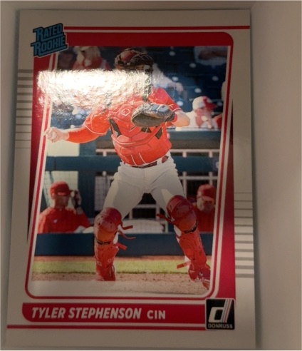 2021 Donruss #57 Tyler Stephenson Rated Rookie Cincinnati Reds — front