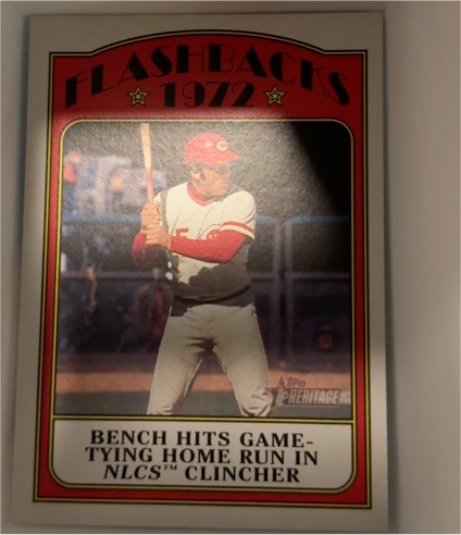 2021 Topps Heritage Baseball Flashbacks #BFB-JB Johnny Bench — front
