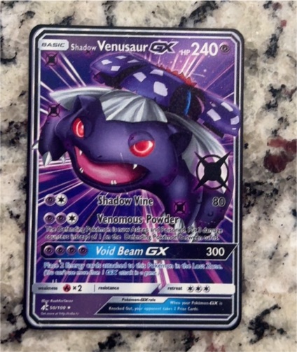 2017 Pokémon Sun & Moon #50 Shadow Venusaur GX — front