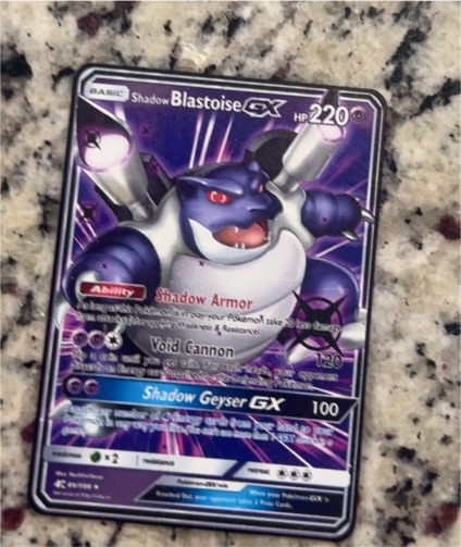 2019 Pokémon #49 Shadow Blastoise GX — front