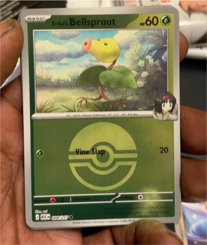 2026 Pokémon Ascended Heroes #004 Erika's Bellsprout — front