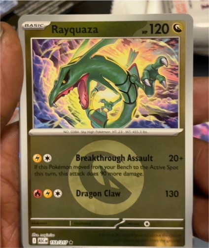2021 Pokémon Ascended Heroes #153 Rayquaza — front