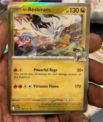 2025 Pokémon N's Reshiram #154 Ascended Heroes — front