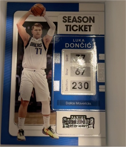 2021-22 Panini Contenders #18 Luka Doncic — front