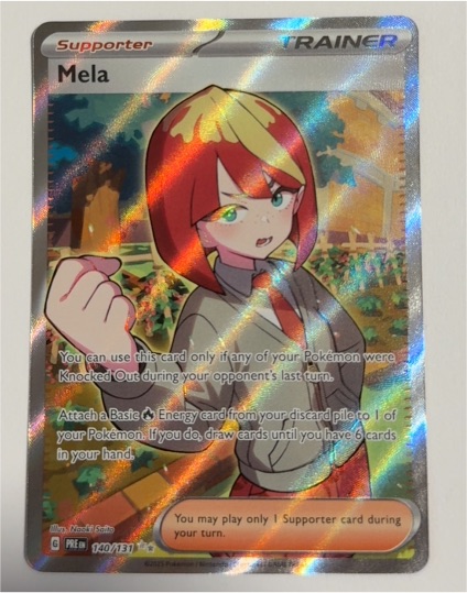 2024 Pokémon TCG Sv: Prismatic Evolutions #140/131 Mela — front