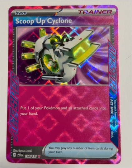 2022 Pokémon SV: Prismatic Evolutions #128 Scoop Up Cyclone — front