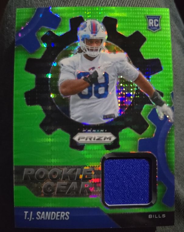 2025 Panini Prizm #RGR-TSS T.J. Sanders Rookie Gear — front