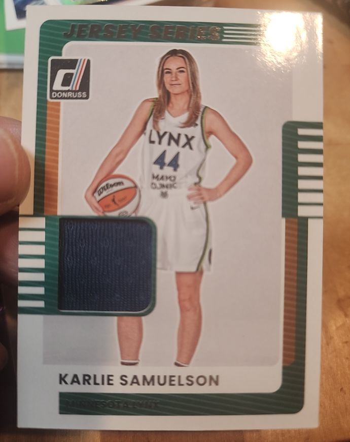 2025 Donruss WNBA #31 Karlie Samuelson Jersey Series — front