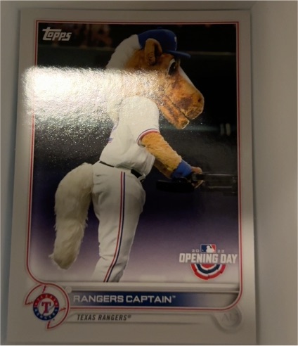 2022 Topps Opening Day Mascots #M-22 Rangers Captain Texas Rangers — front