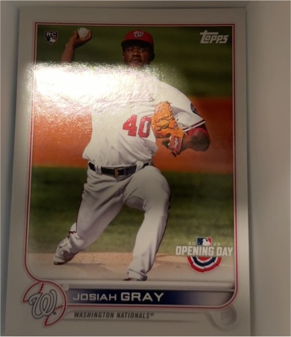 2022 Topps Opening Day #89 Josiah Gray — front