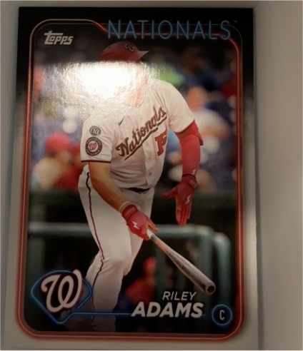 2024 Topps #395 Riley Adams — front