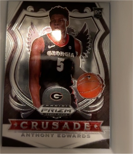 2020 Panini Prizm Draft Picks Crusade #81 Anthony Edwards — front
