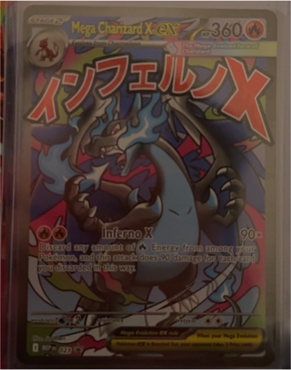 2025 Pokémon MEP Mega Charizard X ex #023 Promo — front