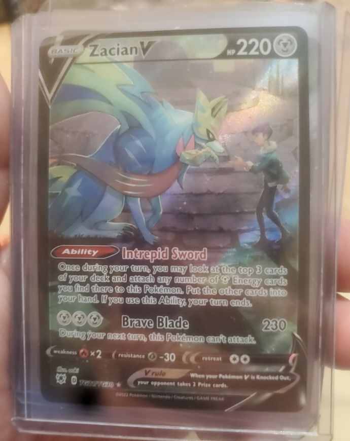 2022 Pokemon TCG Zacian V TG21/TG30 Astral Radiance Trainer Gallery — front