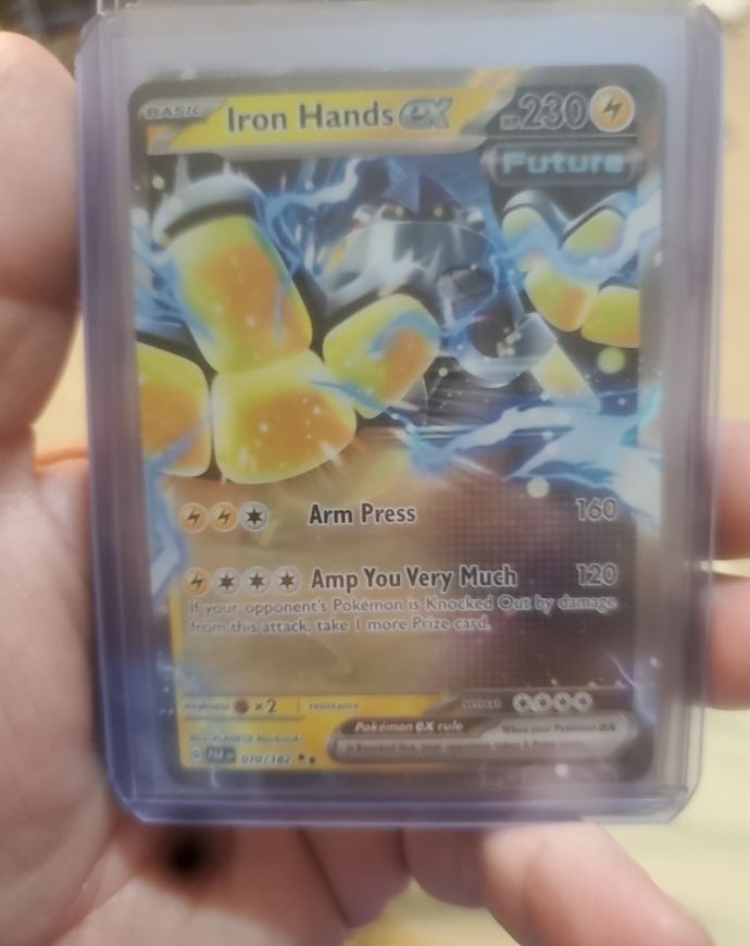 2024 Pokémon SV04: Paradox Rift #070 Iron Hands EX — front