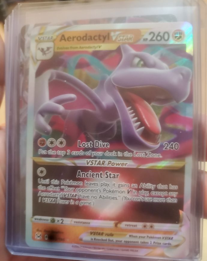 2022 Pokémon Lost Origin #093 Aerodactyl VSTAR — front