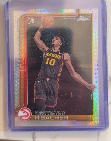 2025-26 Topps Chrome #2 Zaccharie Risacher — front