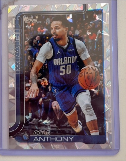 2025-26 Topps #91 Cole Anthony — front