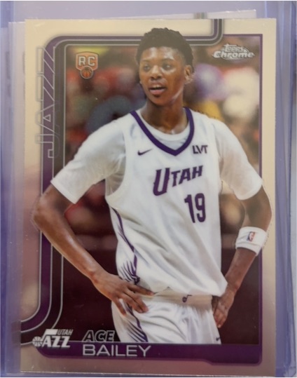 2025-26 Topps Chrome #255 Ace Bailey — front